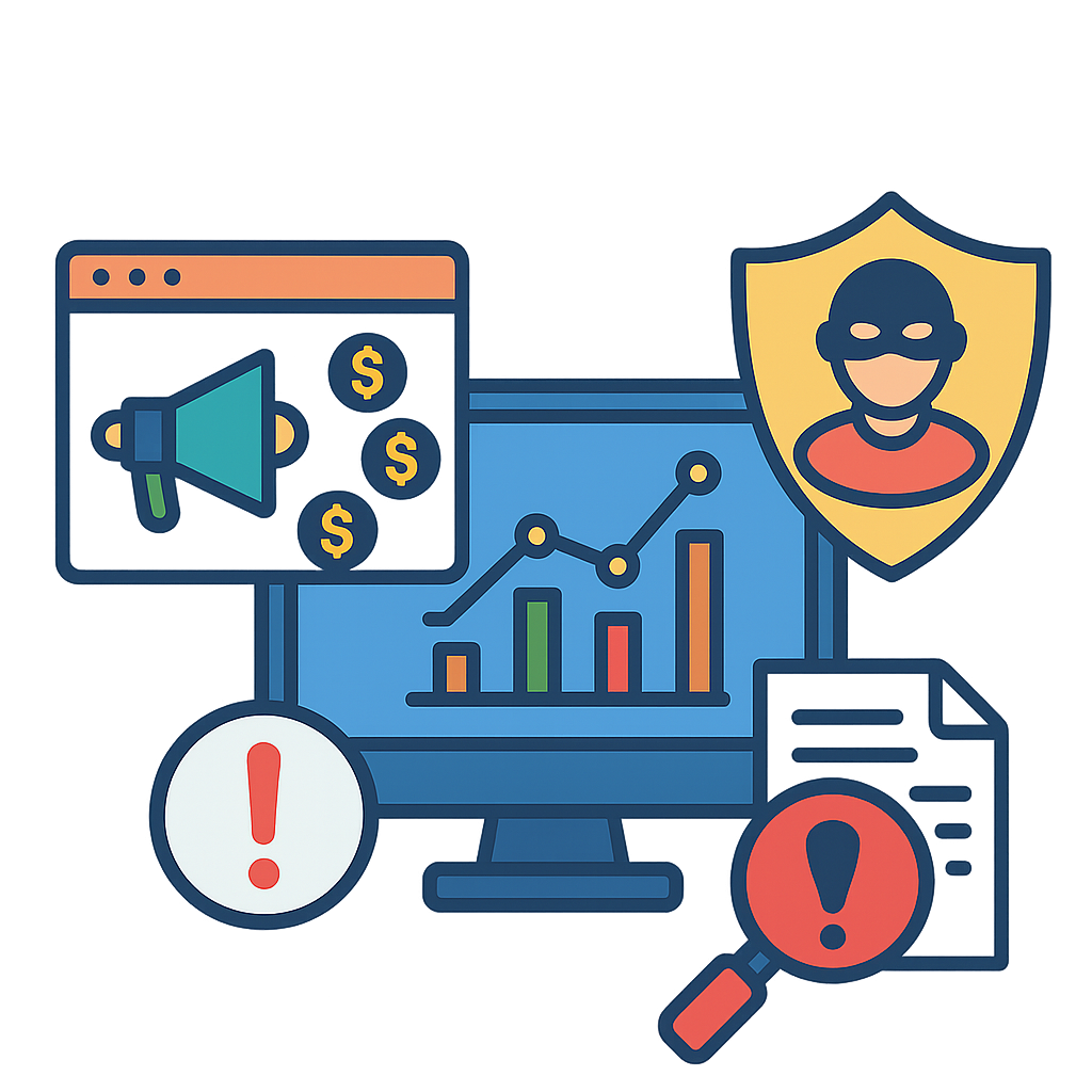 Affiliate fraud detection illustration